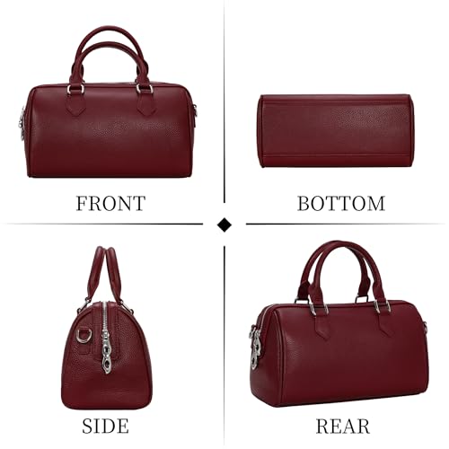 HESHE Leather Top Handle Bags for Women Leather Purses Tote Bag Satchel Handbags Shoulder Bag Designer Crossbody Bags4