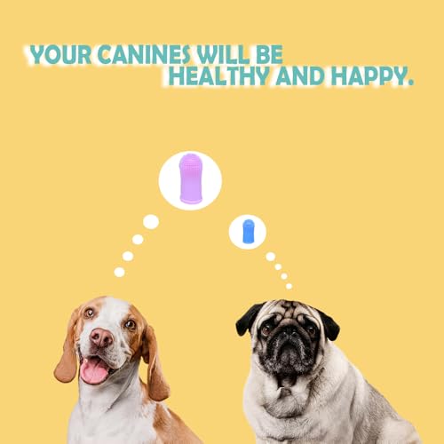 Image of Cylindrical dog toothbrush for Dogs-the Easy to Use Dog Tooth Brushing Kit, With of Toothbrush for Dogs you will get the Hygiene, Takes Care of Teeth and Gums, Ideal for Pets of All Ages-Pink-2 Pack