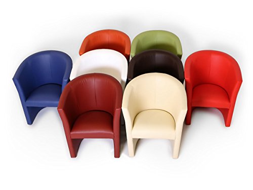 moebel-eins Charly Cocktailsessel Polstersessel Sessel Polsterstuhl Stuhl in orange, orange