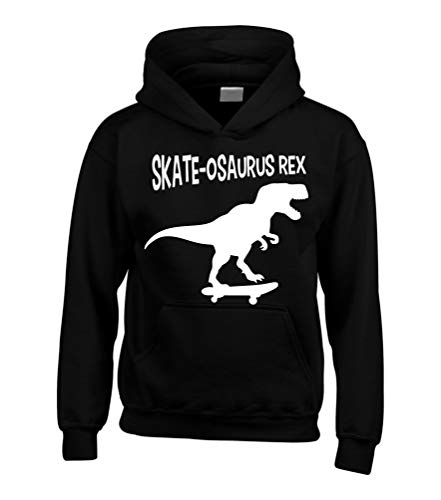 Sweat à capuche noir dinosaure Edward Sinclair pour enfant 5-6 ans avec motif skate
