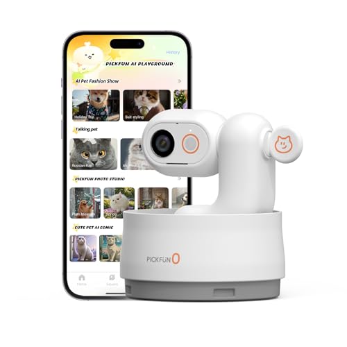 AI Pet Camera with 2K Tracking, Auto Video Reports & Voice Intera...