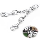 JIPIMON Prong Collar Safety Clip Stainless Steel Dog Safety Clip, Leash Backup with Dual Clasps, Collars and No Pull Harness Connectors