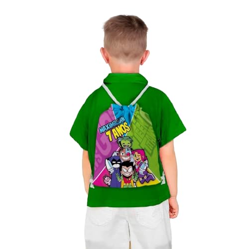 Mochilinha Bag Infantil Personalizado com Nome e Idade Guerreiros Titans Jovens (Mochilinha 20x30, Unidades, 01)