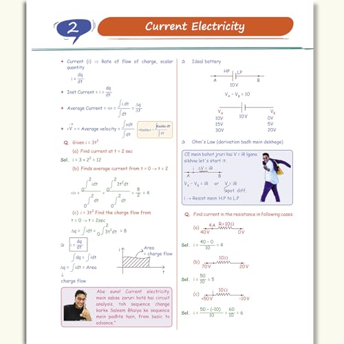 Image of PW SKC Physics Crush Class 12 (English Edition) Handwritten Format Notes By Saleem Sir For JEE and NEET Exams | From Basic to JEE Advanced via JEE / NEET