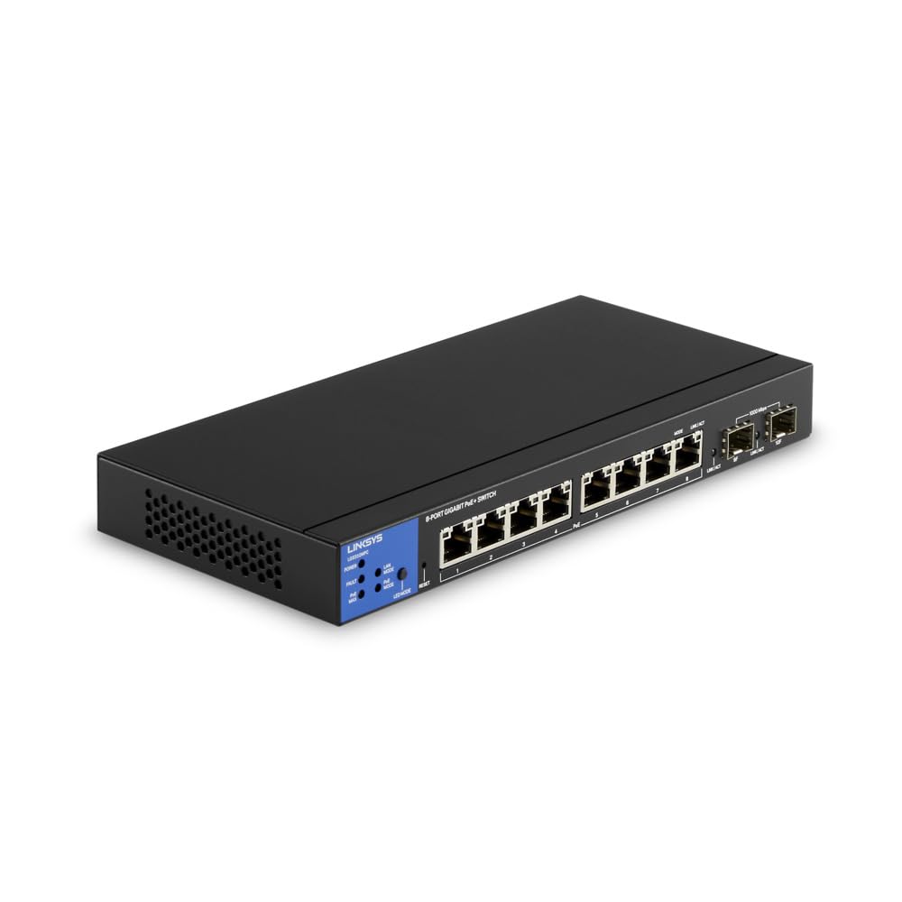 8-PORTE GESTIONE POE+GE INTERRUTTORE 2 1G