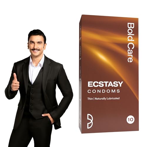 Image of Bold Care 404 Ultra Thin Lubricated Ecstasy Condoms for Men -10 Condoms (Pack of 1)