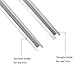 iPower 4-Pack 16” Bowl Leaf Trimmer Replacement Stainless Spin Clean Cut Include 2 Serrated 2 Straight Blades, Actual Length 13.4 Inches