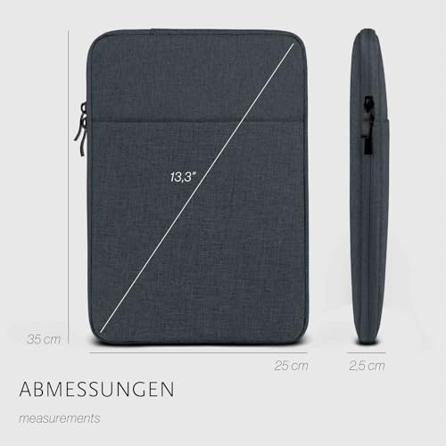 Funda para OnePlus Pad 3 acolchada de nailon impermeable con bolsillo exterior 6