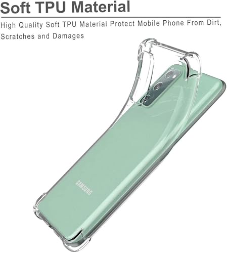 Image of BOXXO Flexible Back Cover for Samsung Galaxy S20 5G | Back Cover Transparent Clear Shockproof Case Four Corner Protection | Slim Protective Mobile Phone Cover for Samsung Galaxy S20 5G