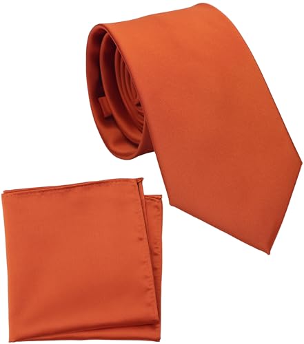 Image of Classic Tie and Pocket Square Set for Men, 3.2-Inch Standard Width