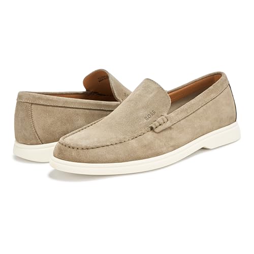 BOSS Casual Suede Moccasins Garden Moss 10 by BOSS - Image 3