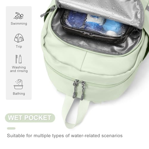 coofay Gym Backpack For Women Waterproof Backpack With Shoe Compartment Lightweight Travel Backpack Workout Sports Backpacks Large Gym Bag