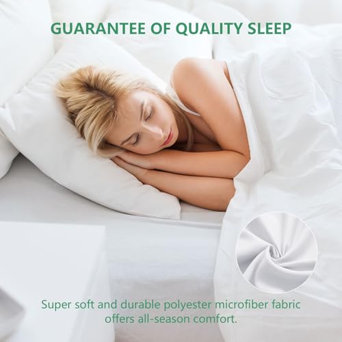 California King Sheet Set 4 Pieces Soft Cooling Breathable Microfiber White - image 3
