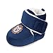 Matt Keely Chaussons épais antidérapants pour bébé garçon et fille avec doublure en peluche - Bleu - bleu marine, 6-12 mois