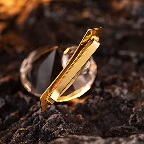 A&C Hero Cosplay Tie Clip Necktie Pin Gold Matte Accessories for Men Boys (Gold)4