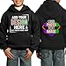 TEEAMORE Custom Youth Hoodies Add Your Personalized Pullover Hooded Text Team Name Number Black