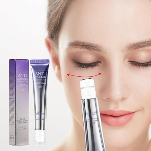 Ninnyi Eye Cream Anti Aging with Rolling Ball, Under Eye Repair Cream for Wrinkles, Puffy Eyes, Lines, Dark Circles(20g) - Image 8