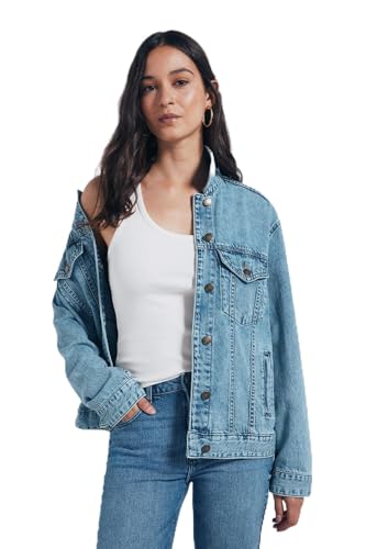 Veste en jean femme pour un look urbain : adoptez le style denim oversize Springfield