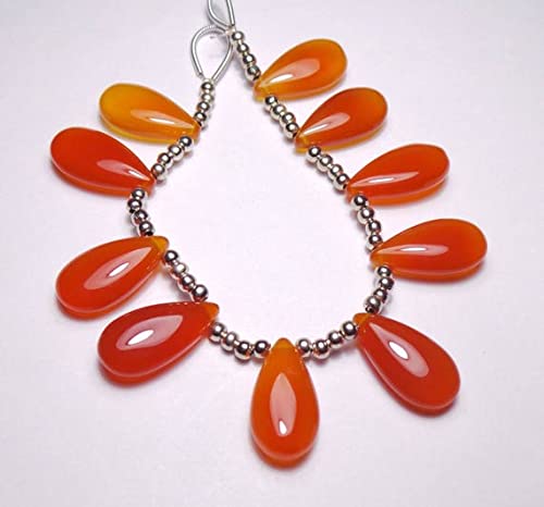 Carnelian orange chalcedony pierres naturelles pour boucles d'été