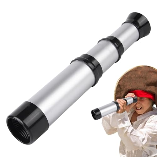 Telescopio de Juguete - Mini catalejo Plegable, telescopio de Mano Impermeable, Juguete monocular Pirata retráctil, Viajes, Senderismo, Juguetes para niños | Mini telescopios portátiles para Juegos y