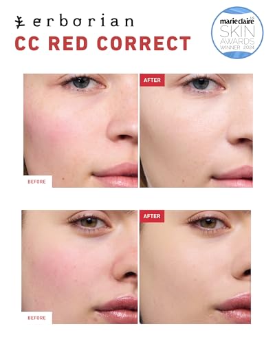 Erborian CC Red Correct - Skincare-First Green Color Corrector with Centella Asiatica, Illuminating Color Corrector with Redness Coverage & SPF 25 - Cica, Korean Skincare - Image 3