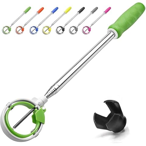 Golf Ball Retriever, Golf Ball Retriever Telescopic for Water with Spring Release-Ready Head, Ball Retriever Tool Golf with Locking Clip, Grabber Tool, Golf Accessories Golf Gift for Men(Green, 6ft) Cover
