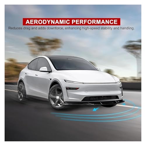 Alerón de labio delantero antichoque para parachoques Model Y Juniper 2025 5