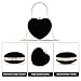 Lanpet Women Heart Shaped Evening Bag Mini Clutch Purse Chain Strap Shoulder Bag Handbag for Wedding Cocktail Party