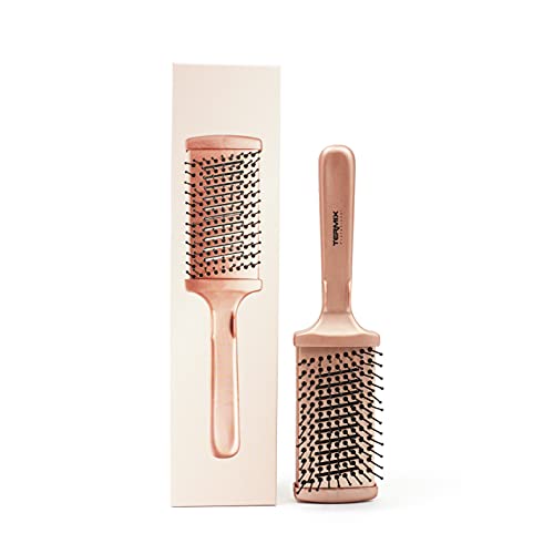 Termix Professional Gold Rose Large Thermal Flat Brush for Detangling and Smoothing Ceramic Technology for Quick Drying Intense Shine and Ergonomic Design - Image 3