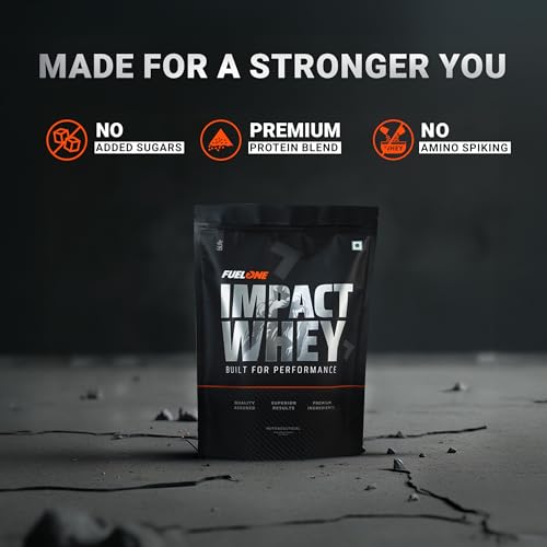FUELONE Impact Whey Protein, Chocolate, 1kg 997.9 g - Image 5