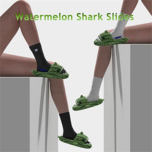 Zureto Shark Cloud Slides, Cute Cartoon Shark Slippers Indoor Outdoor Slippers for Women Men2