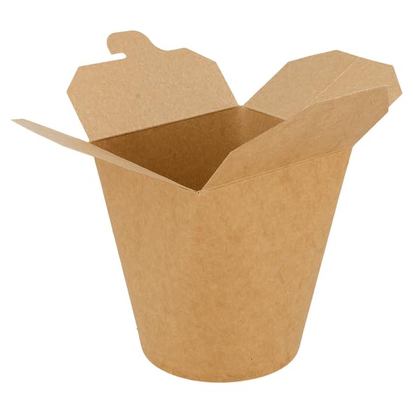 Platanus Envase de Comida para Llevar de 500 ML - Resistente y Antifugas, Multiusos para Pasta, Noodles, Ensaladas, Döner, y Más - Caja de 50x10=500 Unidades (Ecológico y Reciclable)