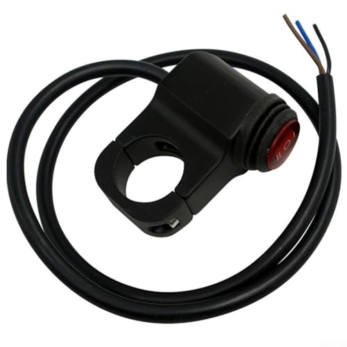 Bulevisiter Interrupteur d'alimentation marche/arrêt pour moto étanche 3 positions 22 mm pour systèmes électriques de vélo