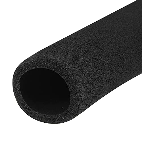 sourcing map Foam Grip Tubing Handle Grips 25mm ID 5mm Wall Thick 195mm Black Non-Slip for Fitness, Tools Handle Support