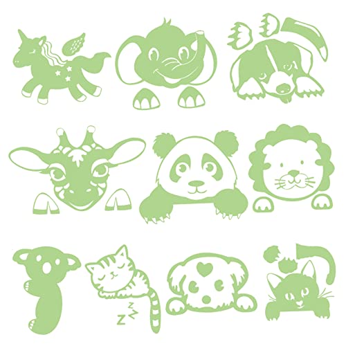 Stickers decoratifs ecologiques phosphorescents facils a poser