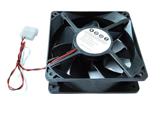 Image of Fourdot 120mm 5Inch Cabinet Cooling Fan 12V Model 12038 (Molex SMPS Connector)