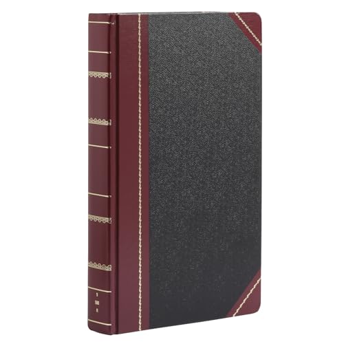 Boorum & Pease 9 Series Account Book - Record Ruled, Smyth-Sewn Acid-Free 500 Pages - 14-1/8x8-5/8 Black Hardcover - Accounting Ledger Book for Financial Record & Business Expense Tracking - 1 Unit