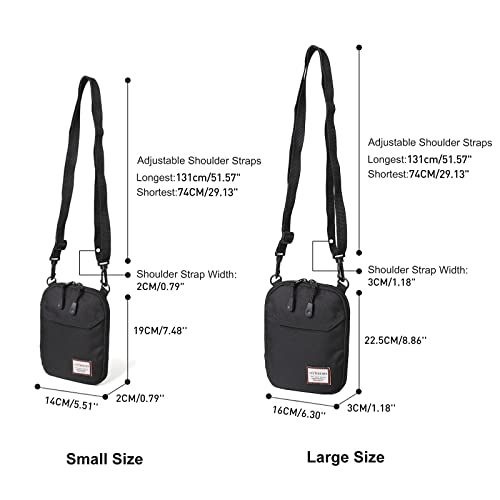 Image of SEAFEW Mini Crossbody Bag Shoulder Bag for Men, Small Messenger Satchel Bag for Women