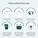 6 Pack Diaper Pail Refills for Mini Nursery Bins, 30% Extra Thick Heavy Duty Leak-Proof Liners, Multi-Layer Odor Defense Film, Holds 1980 Diapers, Fresh Scented Baby Changing Essentials