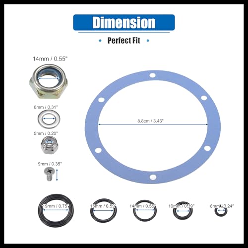 Image of 1set Hydraulic Helm Steering Pump Gasket Seal Rebuild Kit for Baystar Helms HH5231 HH5271 HH5273 Hydraulic Helm Seal Kit Replaces HS5176 Durable Material
