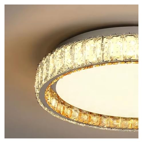 Plafonnier led à intensité variable doré en cristal pour décoration 50 cm - 6