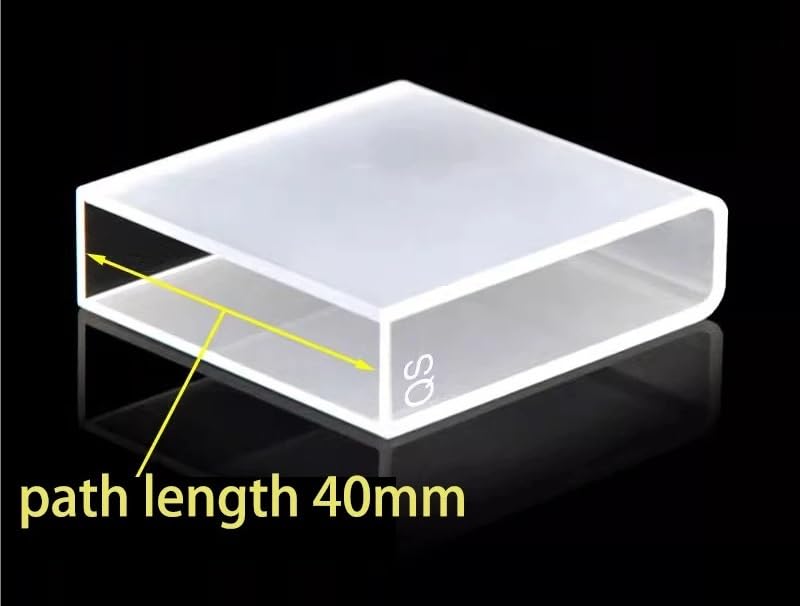 1 cubeta de cuarzo de 40 mm con tapa y luz bidireccional, adecuada for espectrofotómetros de laboratorio.(Ordinary)