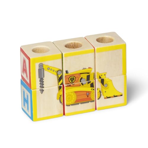 Melissa & Doug PAW Patrol Wooden ABC Block Truck (33 Pieces) - image 8