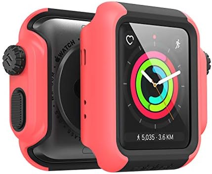 Designed for Apple Watch Impact Case 42mm Series 3 & 2 Rugged Protective Case by Catalyst, Drop Proof Shock Proof Impact Resistant Designed for Apple Watch Case, Coral