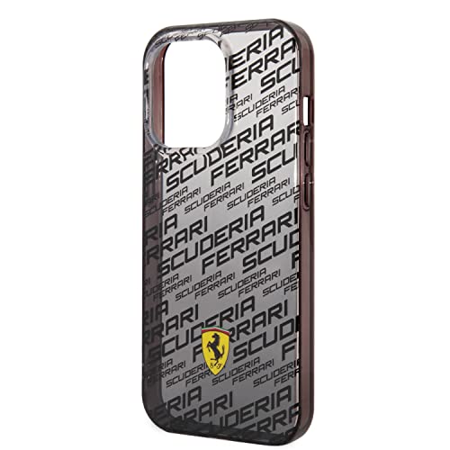 Image of CG MOBILE Ferrari Phone Case [Official Licensed] Grand PC /TPU Case Over Scuderia & Dyed Bumper Protective Case /Cover Compatible withiPhone 14 Pro Max (6.7-Inch) 2022 - Black
