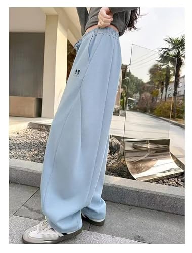 Girls Wide Leg Sweatpants with Pockets Elastic Waist Casual Sweatpants Kids Athletic Joggers Pants for 8-14 Years3