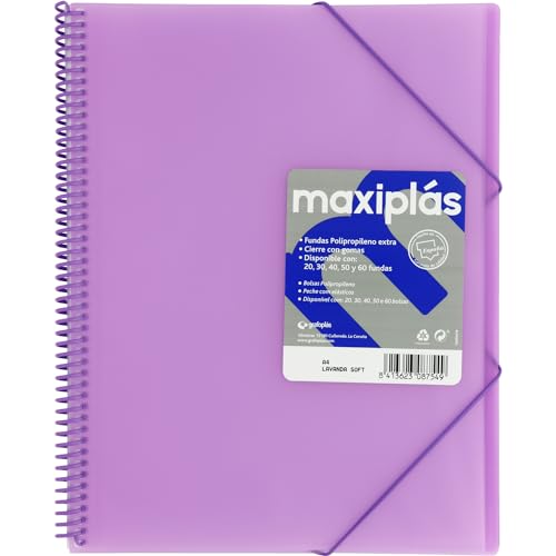 Grafoplás Maxiplás Spiralordner Lavendel A4 50 Hüllen