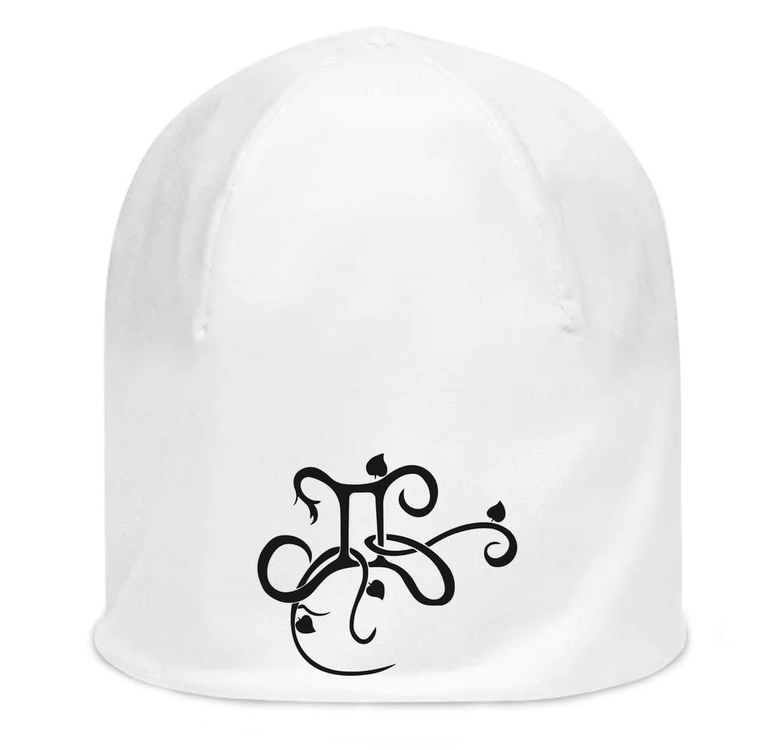Bonnet Gemini Horoscope blanc en mince coton extensible élastique et doux taille unique unisexe - 3