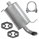 Die Schalldämpfer werden mit Glasfaser gedämpft - das ist eine dauerhafte Lösung - Glasfaser sind gegen Wirkung der Abgasen widerstandsfähig, das Motorgeräusch bleibt wie beim Originalschalldämpfer erhalten