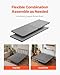 VEVOR 1.5 in Bunkie Board, Queen Size Wooden Mattress Support for Bed, Bed Board Slats with 200D Oxford Cloth, Easy Assembly Support Under Mattress, 4 Pieces